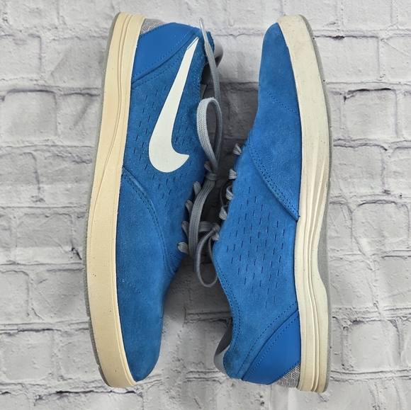 NIKE SB LUNARLON Colab Eric Koston Blue Suede Sneakers Size 11.5 - Picture 9 of 10